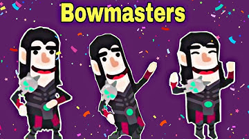 Bowmasters Darkmage Voctories on Terrance,Digger Steve,Stephaine,Jermy Gameplay
