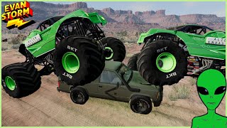 BeamNG.drive Off Road Adventure To Area 5!! Monster Trucks From Outer Space screenshot 5