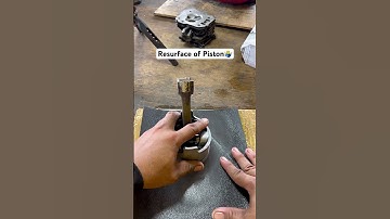 Resurface of piston👍💯 #bjuneworks #automobile #highlights #subscribe #mechanic #diy #youtube