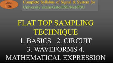 Basics, Circuit, Working, Waveforms, Advantage of Flat Top Sampling Technique | S & S |  Lec-156