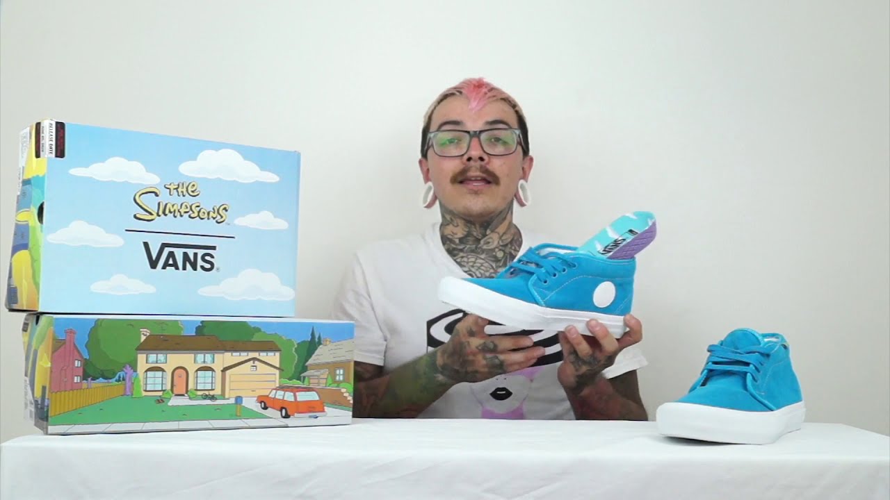 vans chukka bart simpson