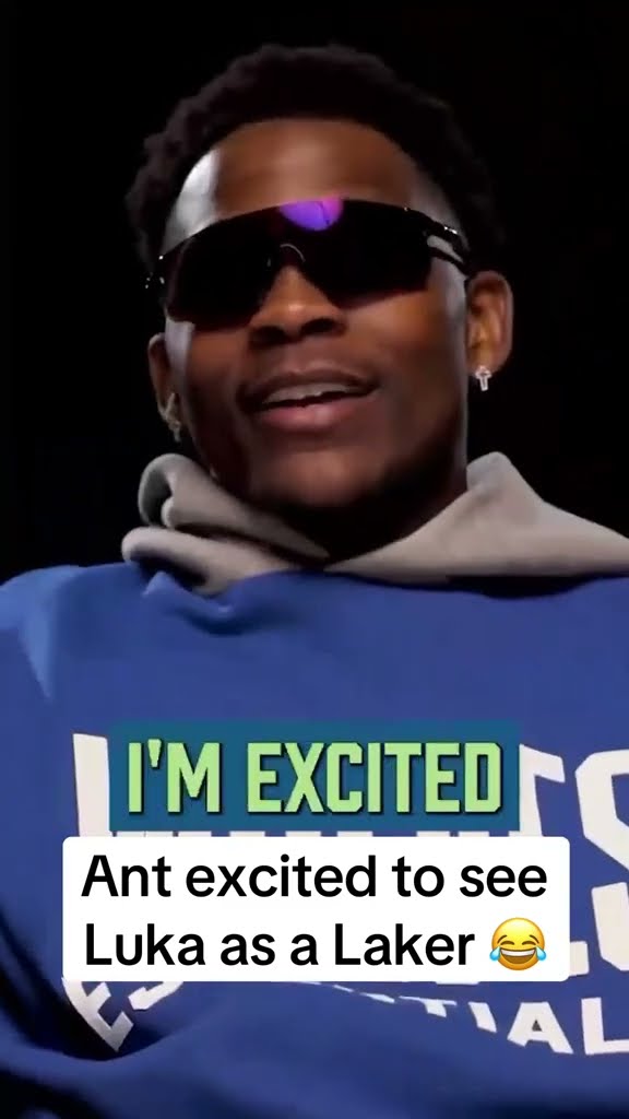 Ant is excited to see Luka with the Lakers ? (via theanthonyedwards_/IG)