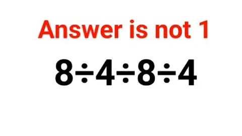 16÷8÷4÷2 The answer is not 1. Many got it wrong!  Ukraine Math Test #math #percentages #ukraine