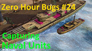 Bugs! Did you know? Part24 "Capturing naval units" [C&C Zero Hour]