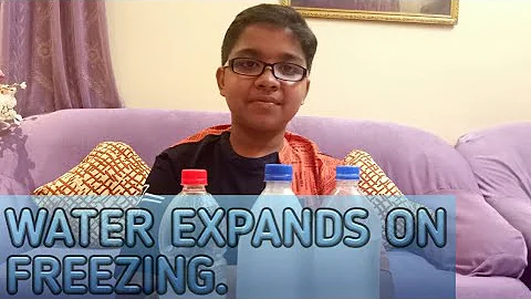 Proved! - Water expands on freezing, by live experiment.