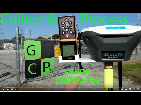 Collect and post process Ground Control Points (GCP's) using Emlid Reach RS and EZsurv