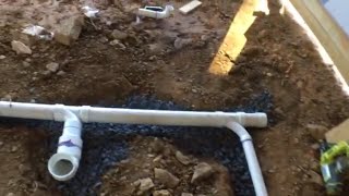 Pole Barn House Construction: Under Slab Plumbing