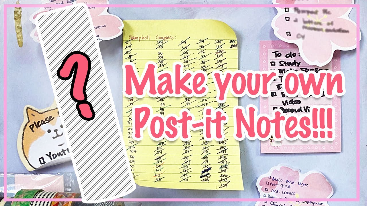 How to make custom sticky notes! 