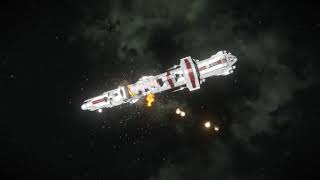 Space Engineers Main Cannon testfire
