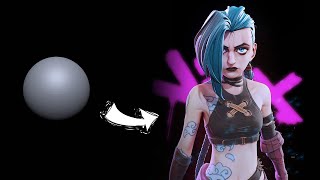 ZBRUSH Sculpting JINX | Arcane ( League of Legends )