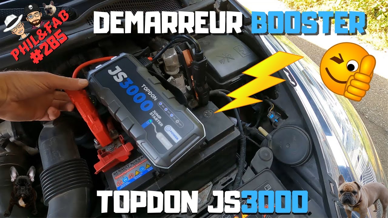 TOPDON Jump Starter JS2000 comment utiliser correctement ce démarreur 😜 -  Qashqai Passion FR