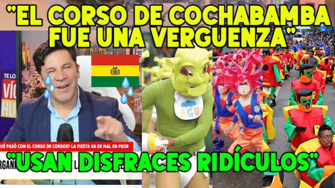 BOLIVIANO FURIOSO POR RIDÍCULO CARNAVAL CELEBRADO EN COCHABAMBA