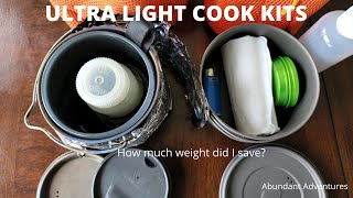 2 Ultra Light Cook Kits and Why I Use an Alcohol Stove  Trail Designs Caldera Cone