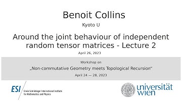 Benoit Collins - Around the joint behaviour of independent random tensor matrices.- Lecture 2