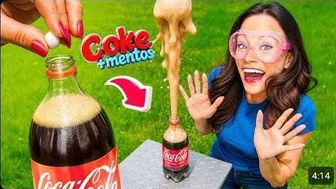 Coke and Mentos Experiment - Emily