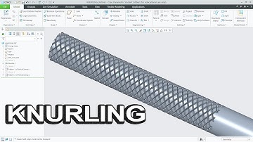 knurling operation tutorial in CREO 10