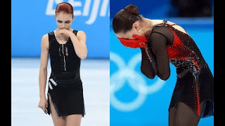 Олимпиада в Пекине. Камила Валиева и Александра Трусова.