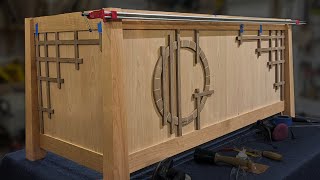 Building the Segmented Ring  Executive Desk Build Part 5  Woodworking