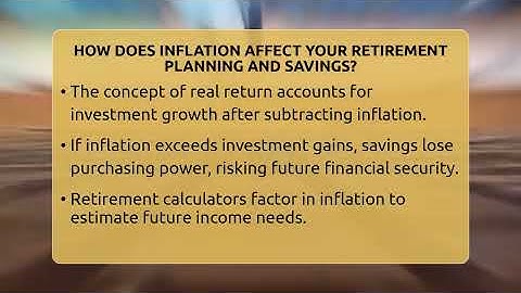How Does Inflation Affect Your Retirement Planning And Savings? - Inflation Insight Channel