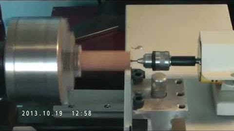 Mini cnc wood lathe machine produce wooden beads