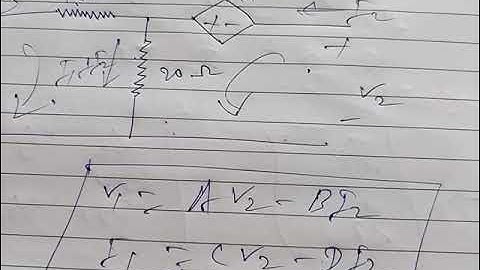 Transmission parameters or ABCD parameters in two port network #ABCD parameters #twoportnetwork