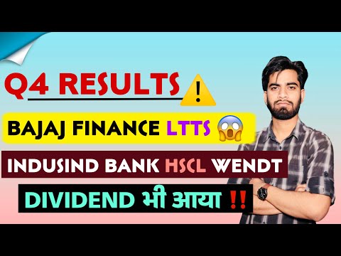 Q4 Results ⚠️ Bajaj Finance • LTTS • Wendt India • HSCL • Indusind Bank • कल क्या होगा ?