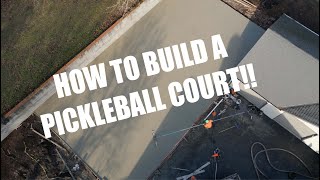 HOW TO BUILD A PICKLEBALL COURT!