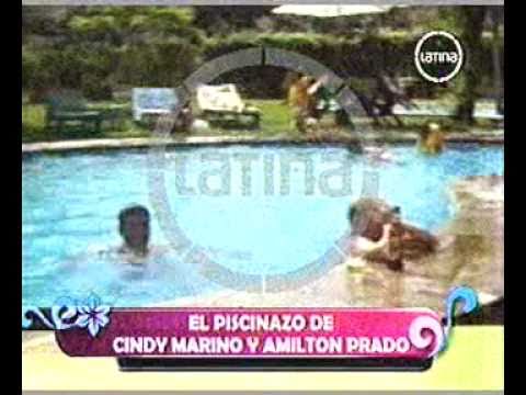 El piscinazo de Cindy y Cholito Prado