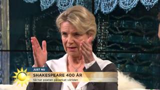 Stina Ekblad om Shakespeare: ”Språket är så fysiskt och vackert” - Nyhetsmorgon (TV4)