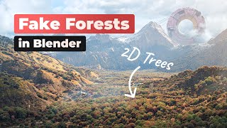 Fake Largescale Forests in Blender