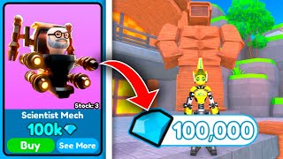 *WOW*!!  I BOUGHT NEW UNIT SCIENTIST MECH THEN SOLD FOR 100K GEMS  Roblox Toilet Tower Defense