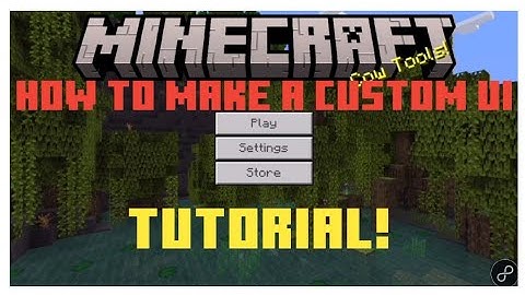How to make Custom Ui | In minecraft bedrock edition | Tutorial Video