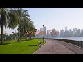 Buhairah Corniche Park with 100 dates trees
