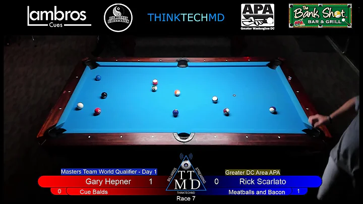 Gary Hepner (Cue Balds) vs Rick Scarlato (Meatball...