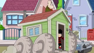 Dennis Races with a House | Funny Episodes | Dennis and Gnasher