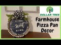 DOLLAR TREE DIY | Farmhouse Pizza Pan Decor