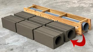 Casting super light bricks with sand cement - From a wooden mold 3 in 1 by Craft Ideas 154,323 views 1 year ago 14 minutes, 47 seconds