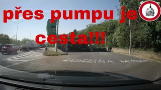 přes pumpu je cesta!!!,přednost,žižkov dashcam