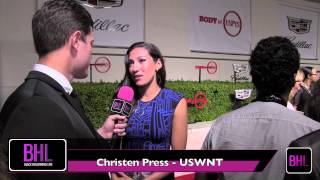 ESPN Body Issue Red Carpet | Christen Press Interview | Black Hollywood Live