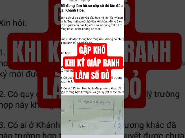 Làm bản vẽ nhưng thiếu chữ ký giáp ranh thì phải làm sao #phaplybatdongsan #hoanggiangtv