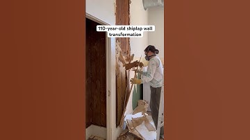 110-Year-Old Shiplap Wall Transformation | DIY Kitchen Renovation