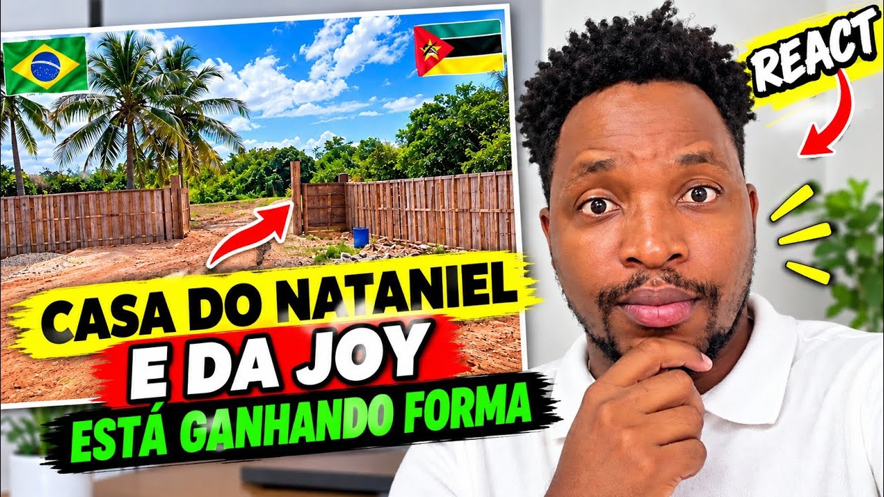 🏡A casa de Nataniel e Joy está ganhando forma! 🇲🇿🇧🇷  #Nataniel #joy #casa #obra  