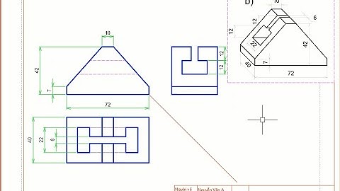 VẼ KỸ THUẬT CƠ KHÍ - CHƯƠNG 3: BÀI TẬP 8B - TÌM HÌNH CHIẾU VUÔNG GÓC