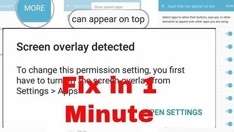 Screen Overlay Detected Problem in Samsung Galaxy J7/On7 Pro