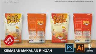 Download Disini : Desain Kemasan Makanan CoreldDraw Dan Photoshop Gratis