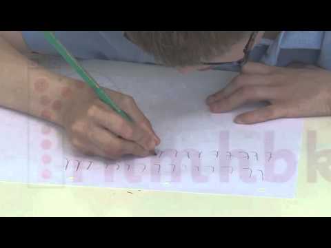 Handwriting letter formation: letter families