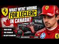What went wrong for Charles Leclerc in Ferrari’s F1 Canadian GP weekend?