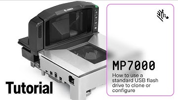 Using a Standard USB Flash Drive with the Zebra MP7000 Series Scanner Scale | Zebra