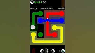 Flow Free Bridges Classic Pack 5x5 Level 4 Walkthrough