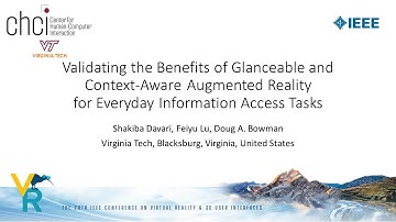 Paper Presentation: Context-Aware AR for Everyday Information Access Tasks: Social Context